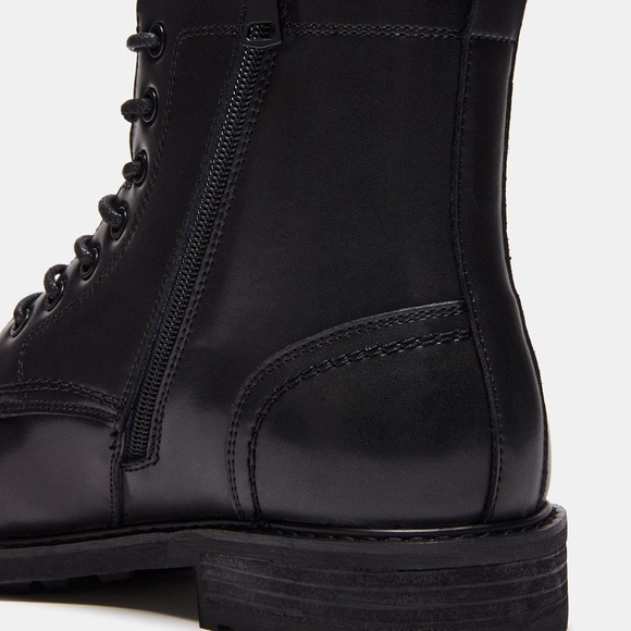 Brand New In Box: Steve Madden Camdem Boots - Black Leather (Sizes 10 & 10.5) main image 8